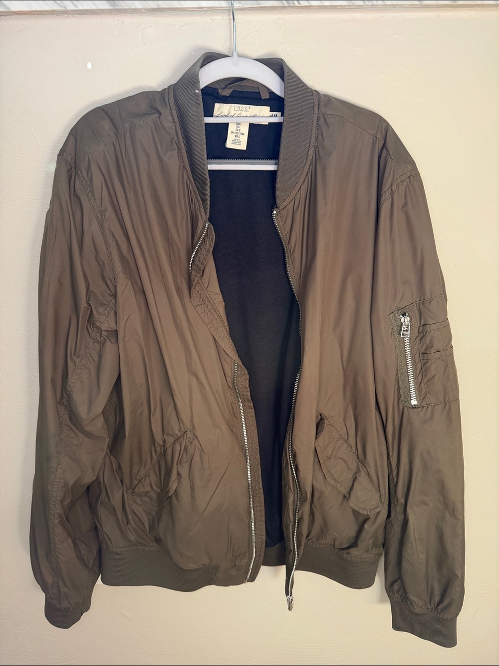 H&M Olive Green Bomber Jacket